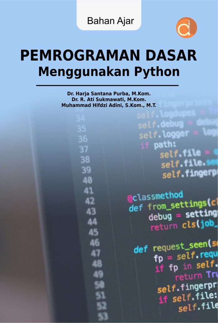 Buku Pemrograman Dasar Menggunakan Python - Agos Bookstore